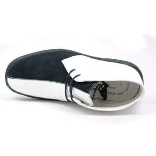 British Walkers Playboy Men's Black White Leather