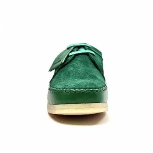 British Walkers Somerset Weaver Low Top Style Men's Dark Green Suede Crepe Sole