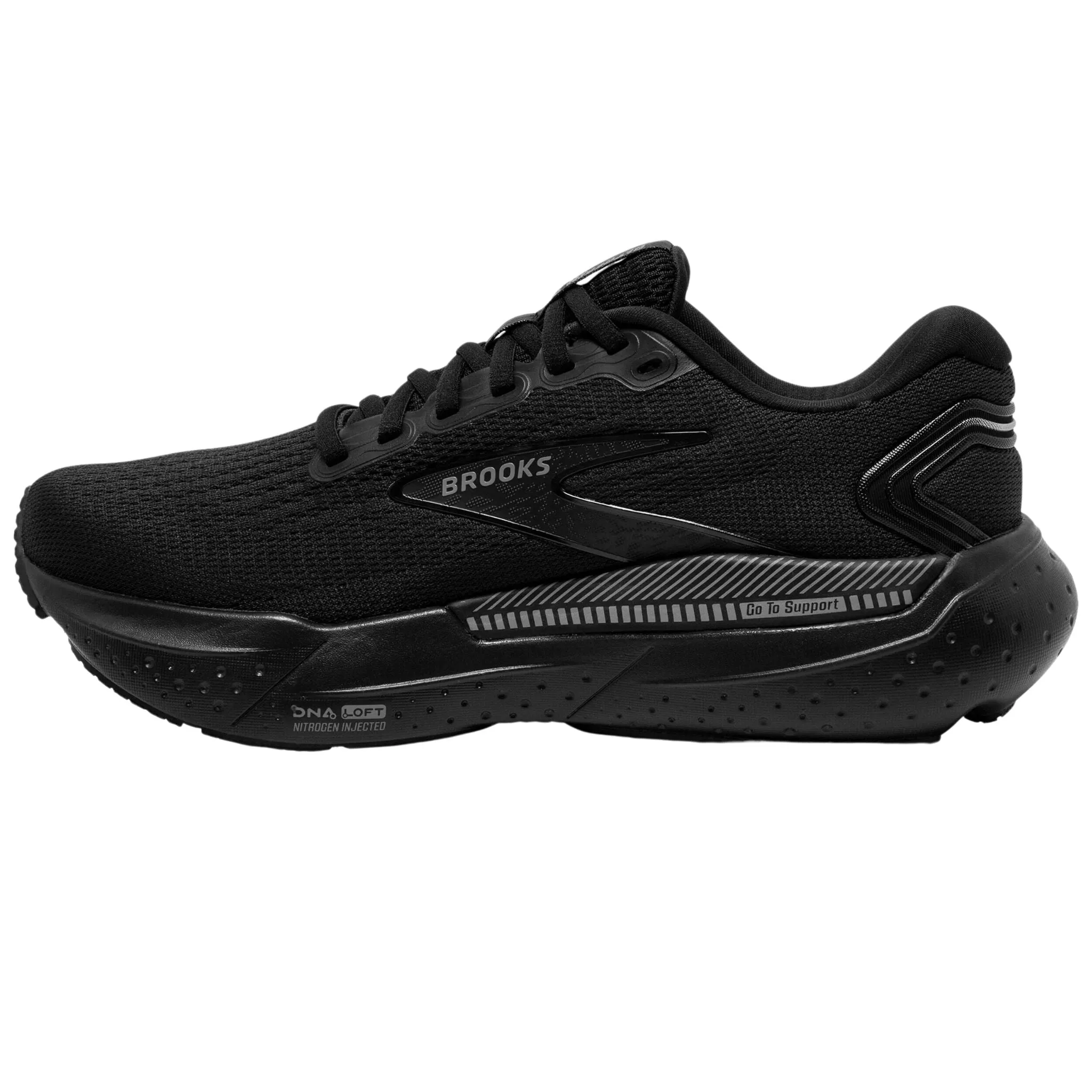 Brooks Women's 120409 020 Glycerin GTS 21 Black Black Ebony Cushion Support Running Shoes