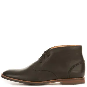 Broyd Mid Black Leather Chukka Boots BLACK