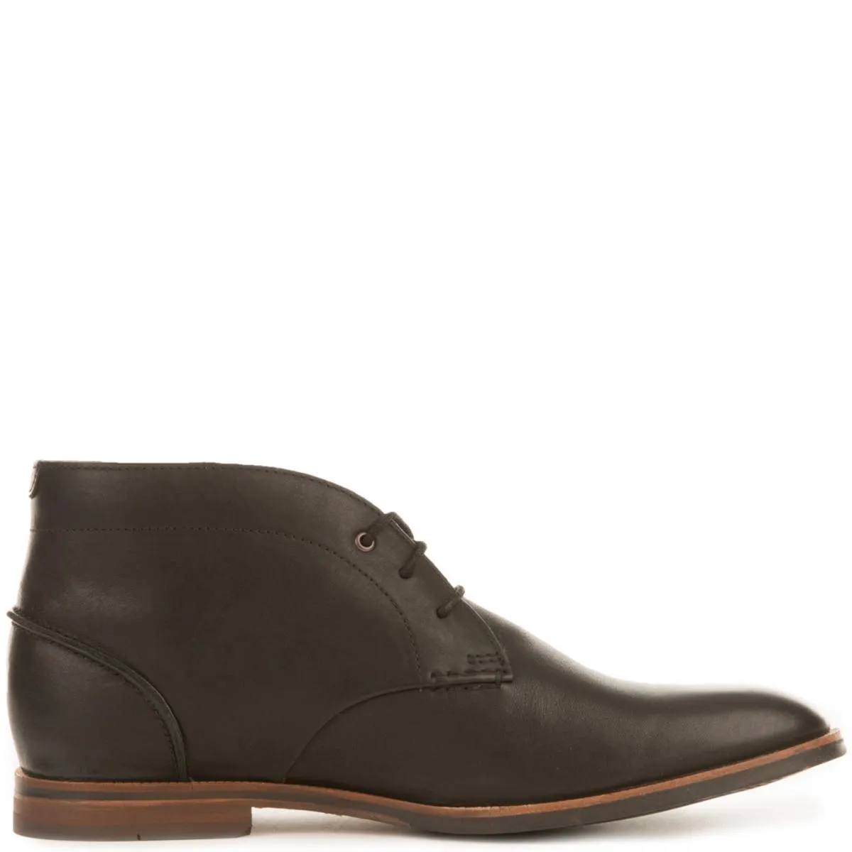 Broyd Mid Black Leather Chukka Boots BLACK