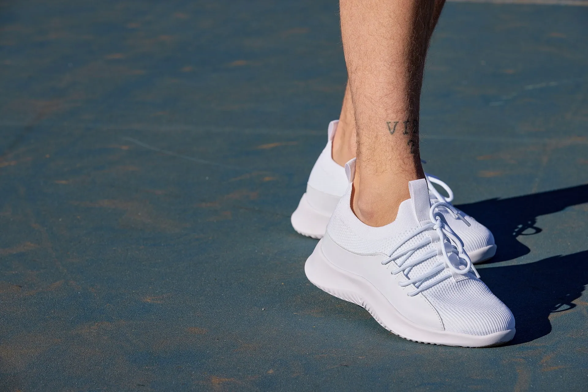 CALTO - Q131 - 2.4 Inches Taller (Off-White/White Sole) - Ultra Lightweight Sneakers