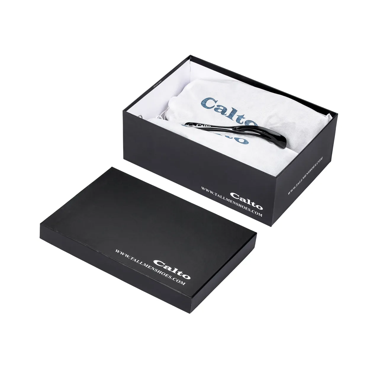 CALTO - QA063 - 2.4 Inches Taller (Navy/White Sole) - Lightweight Knitted Sneakers