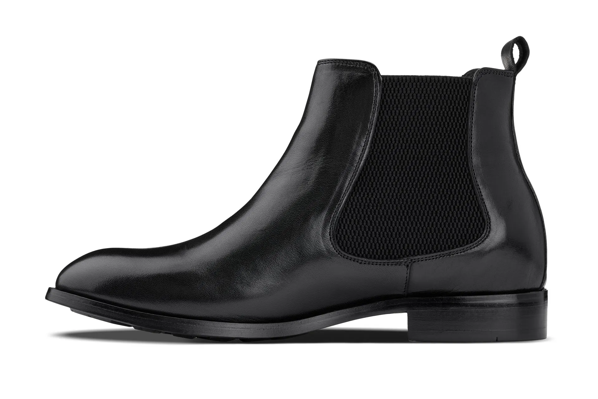 CALTO - Y72230 - 2.8 Inches Taller (Black) - Chelsea Boots