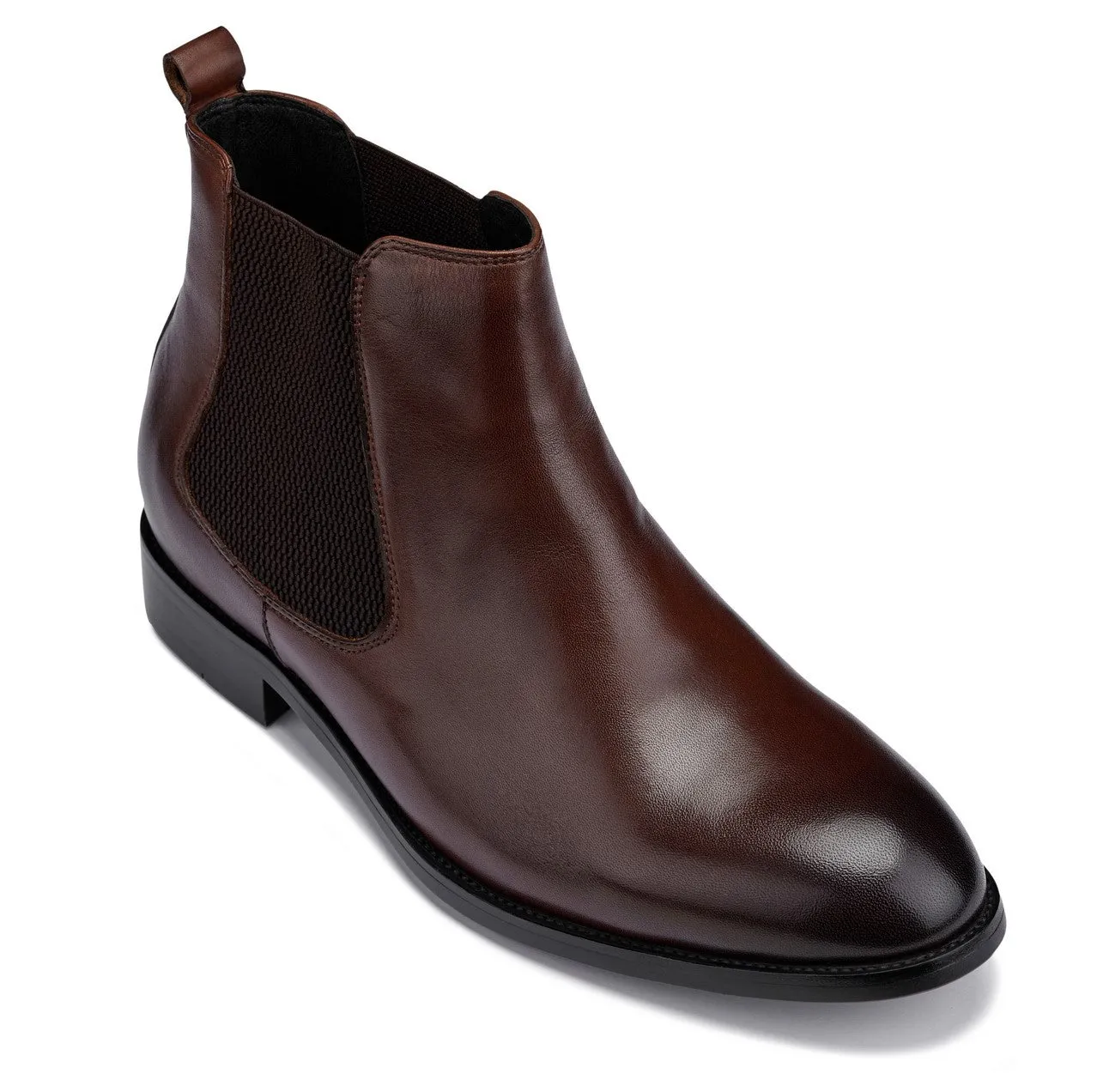 CALTO - Y72231 - 2.8 Inches Taller (Coffee Brown) - Chelsea Boots