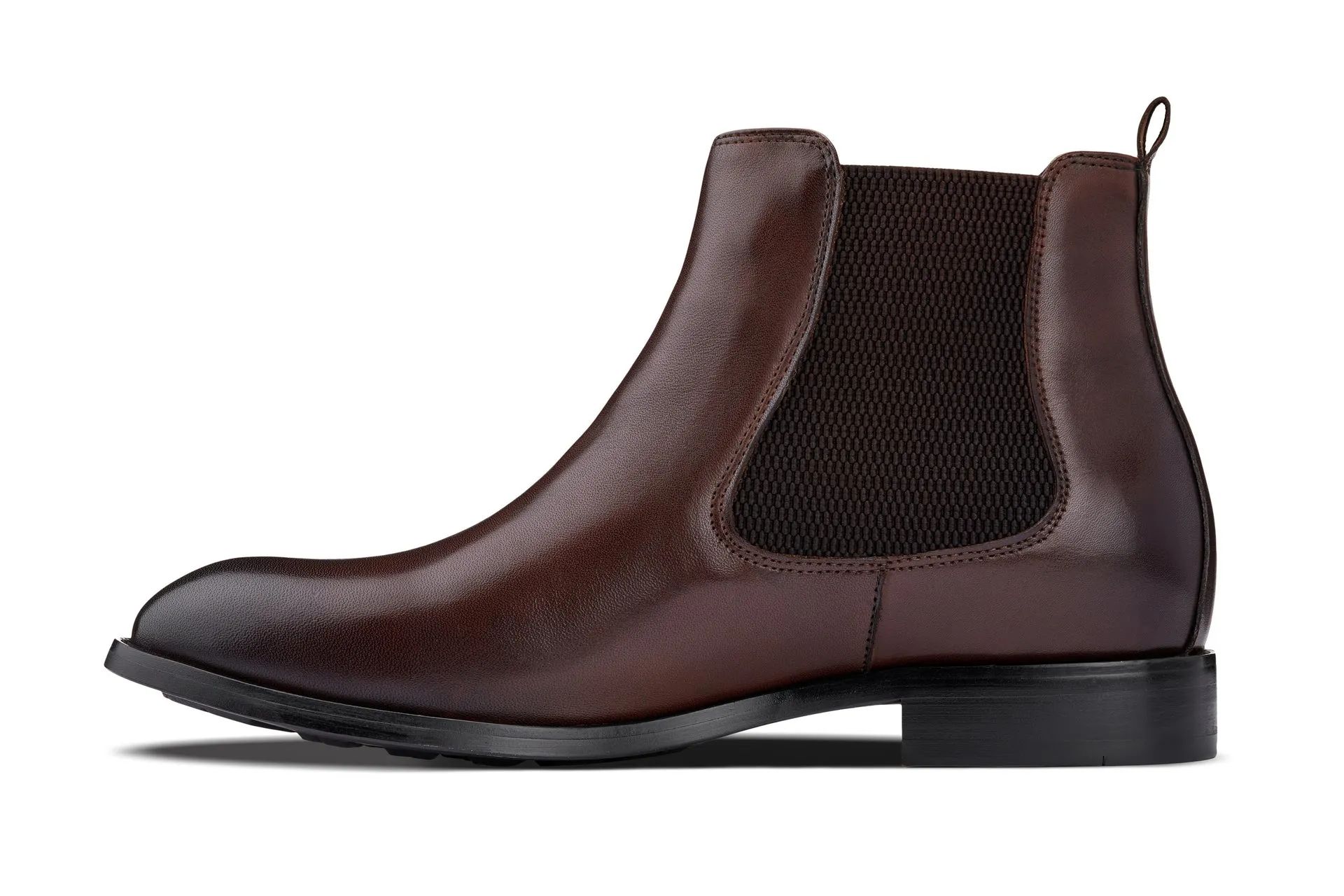 CALTO - Y72231 - 2.8 Inches Taller (Coffee Brown) - Chelsea Boots