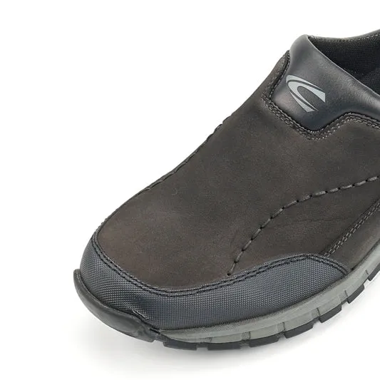 camel active Microfiber Easy Slip On Shoes Men  Dark Grey SANZO-882301-SO1SV-13