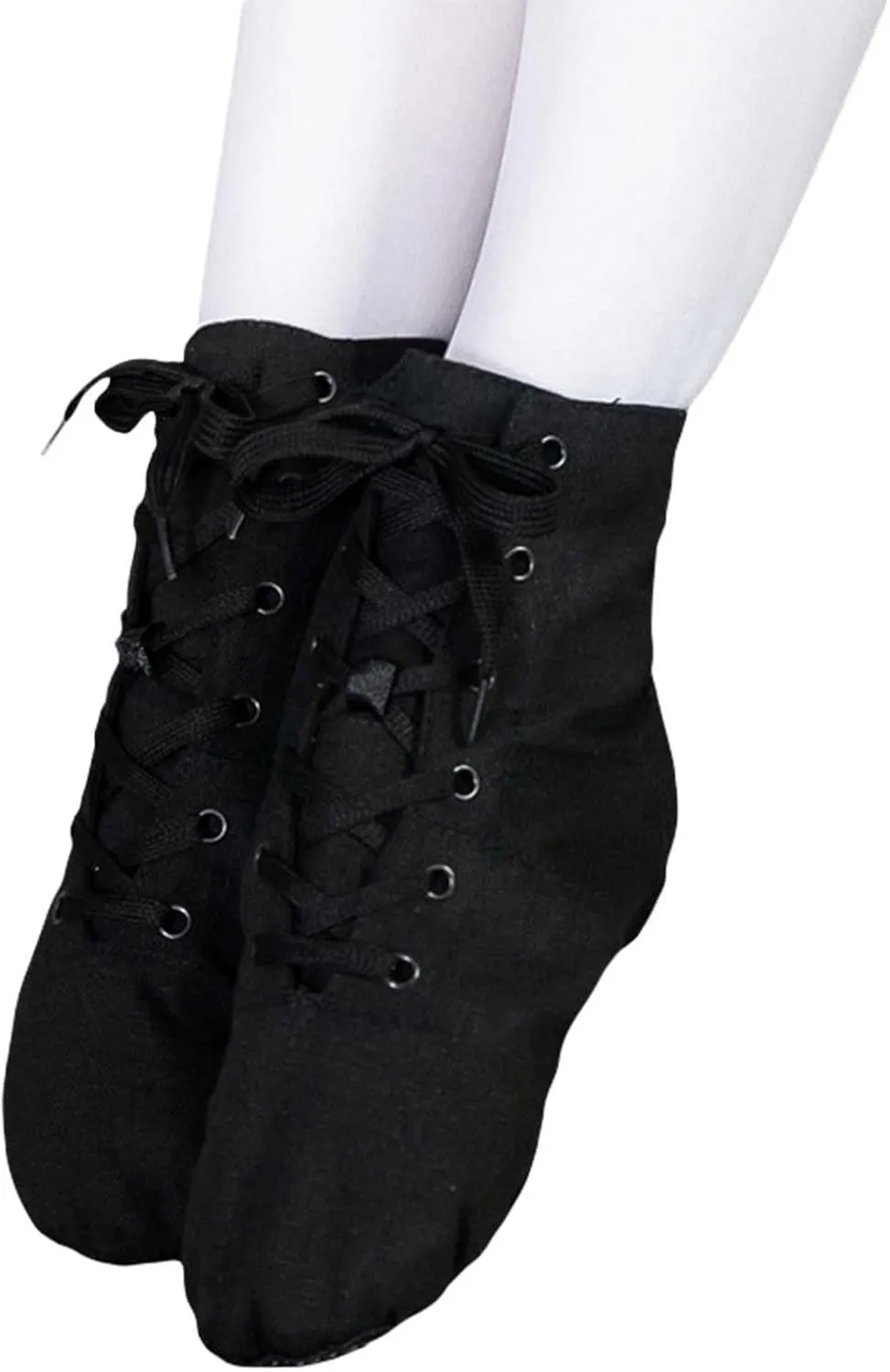 Canvas Jazz Dancing Sneakers Ballet Dance Boots for Girls Boys Jazz Boots for Girls Black Jazz Shoes Kids Boot