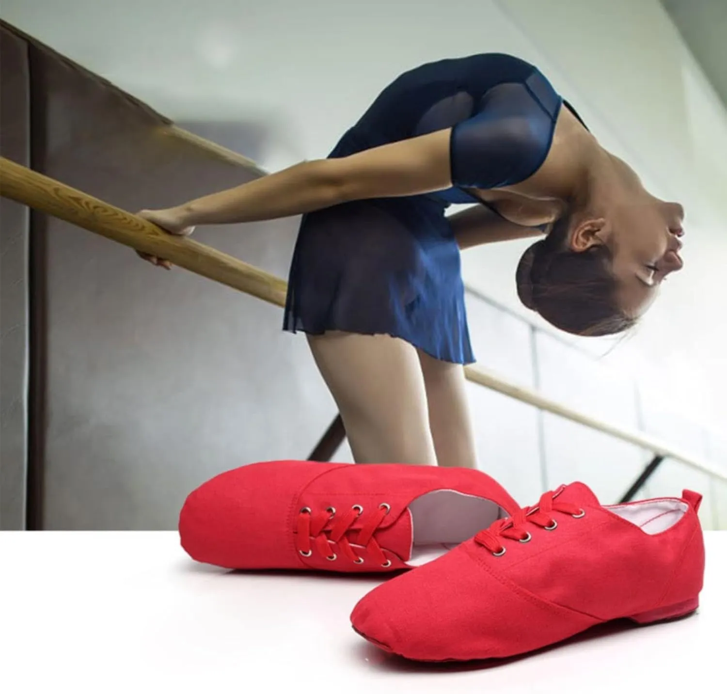 Canvas Jazz Dancing Sneakers Ballet Dance Boots for Girls Boys Jazz Boots for Girls Black Jazz Shoes Kids Boot