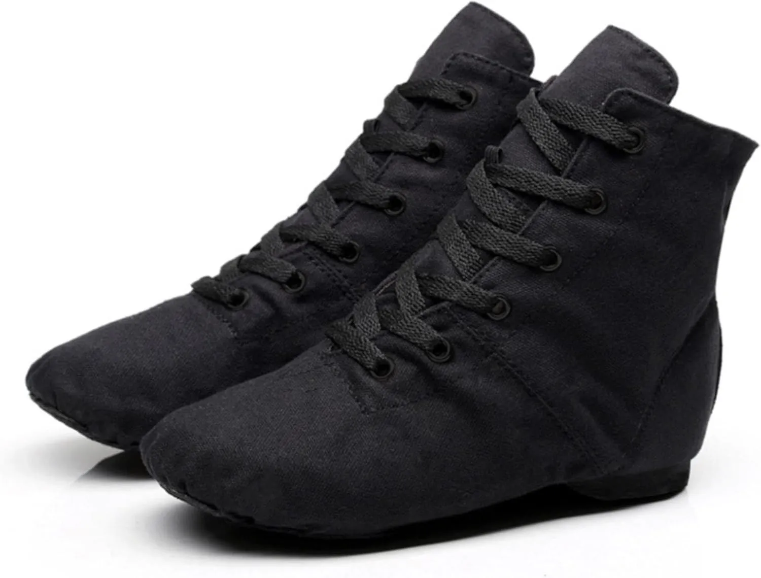 Canvas Jazz Dancing Sneakers Ballet Dance Boots for Girls Boys Jazz Boots for Girls Black Jazz Shoes Kids Boot