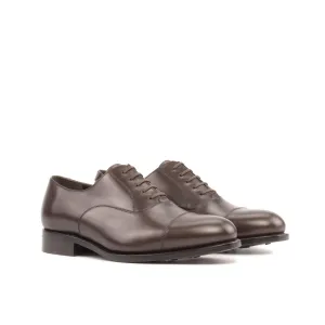 Cap Toe Oxford in Dark Brown Box Calf