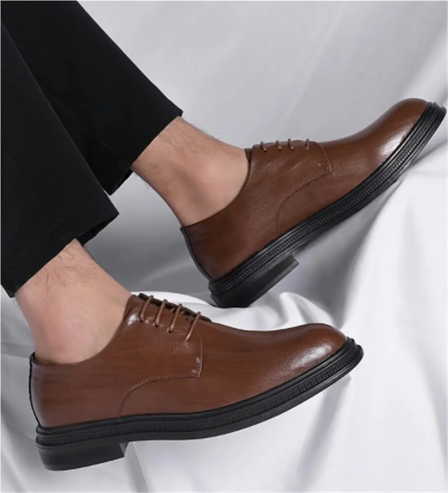 Cap Toe Oxfords Lace Up Dress Shoes Casual Comfort Business Work