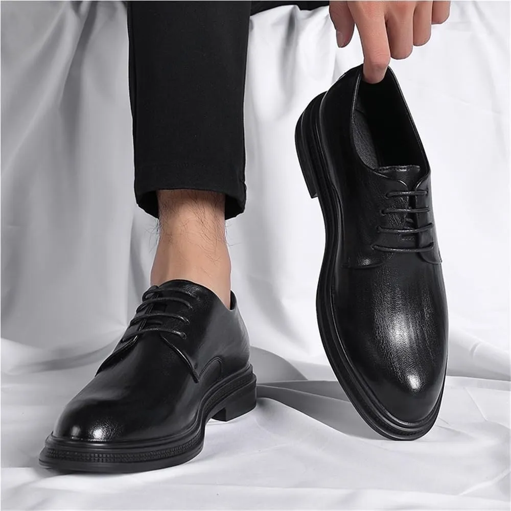 Cap Toe Oxfords Lace Up Dress Shoes Casual Comfort Business Work