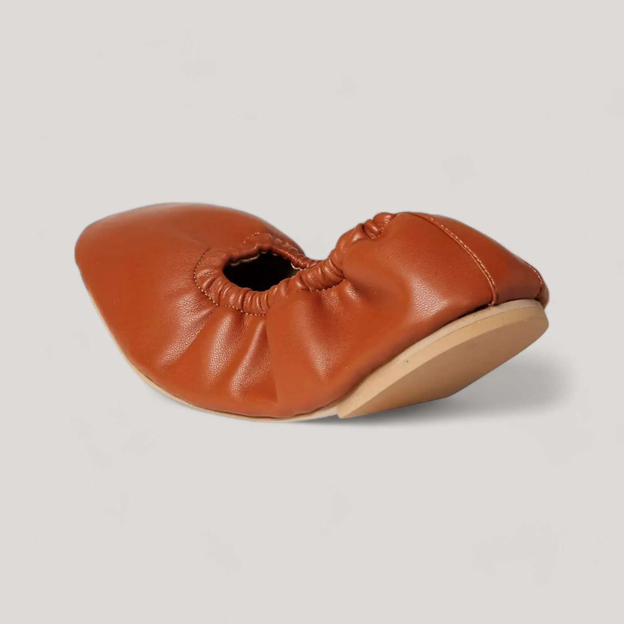 CARLA | Tan Vegan Nappa - Ballet Flats