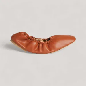 CARLA | Tan Vegan Nappa - Ballet Flats