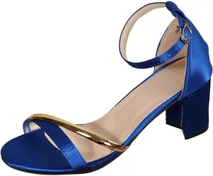 Casual Dress Shoes Fashion Simple Thick Heel Single Strap Wedding Sandals For Bride And Bridesmaid Party Shoes
