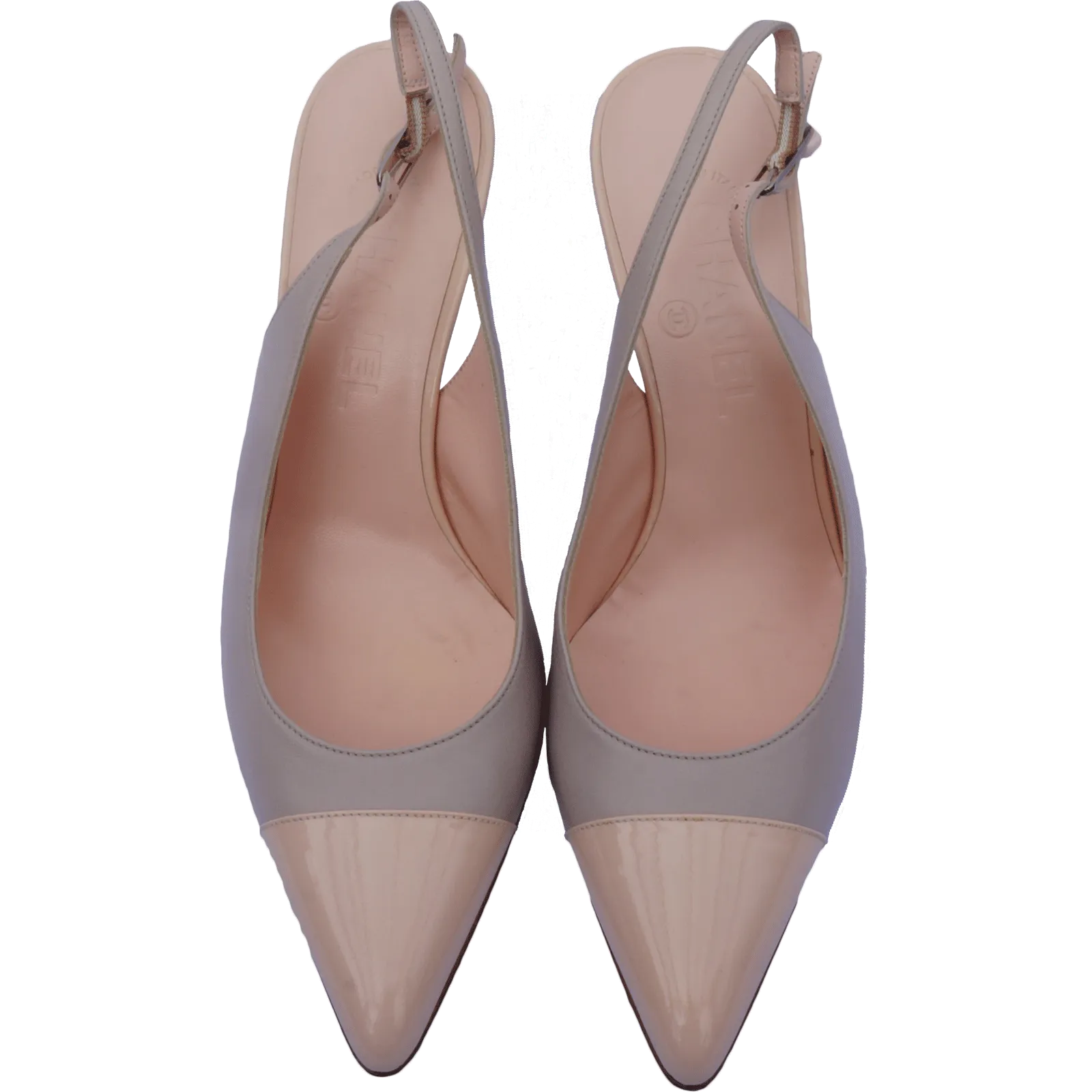 CHANEL CAP-TOE SLINGBACK PUMPS