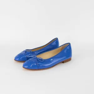 Chanel Lilac Patent Ballerina Pumps