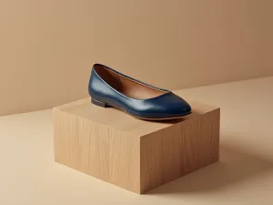 CHIARA • Custom Fitted Bespoke Ballet Flats • NAVY
