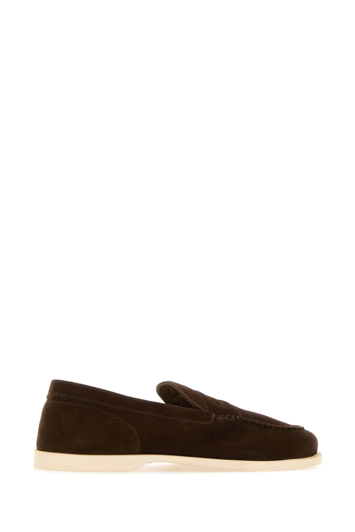 Chocolate suede Pace loafers