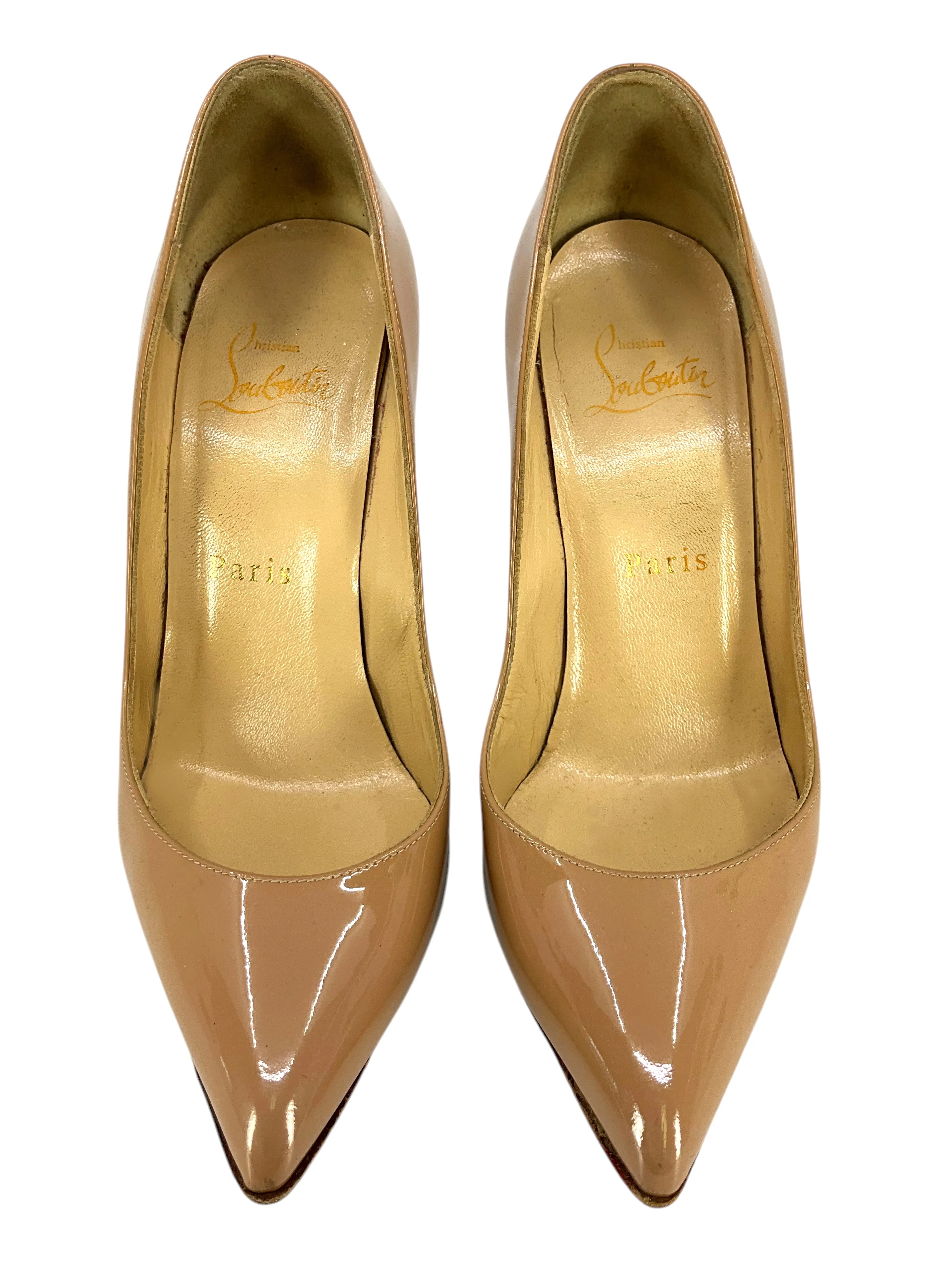 Christian Louboutin Patent Leather Point Toe Pumps Size 5