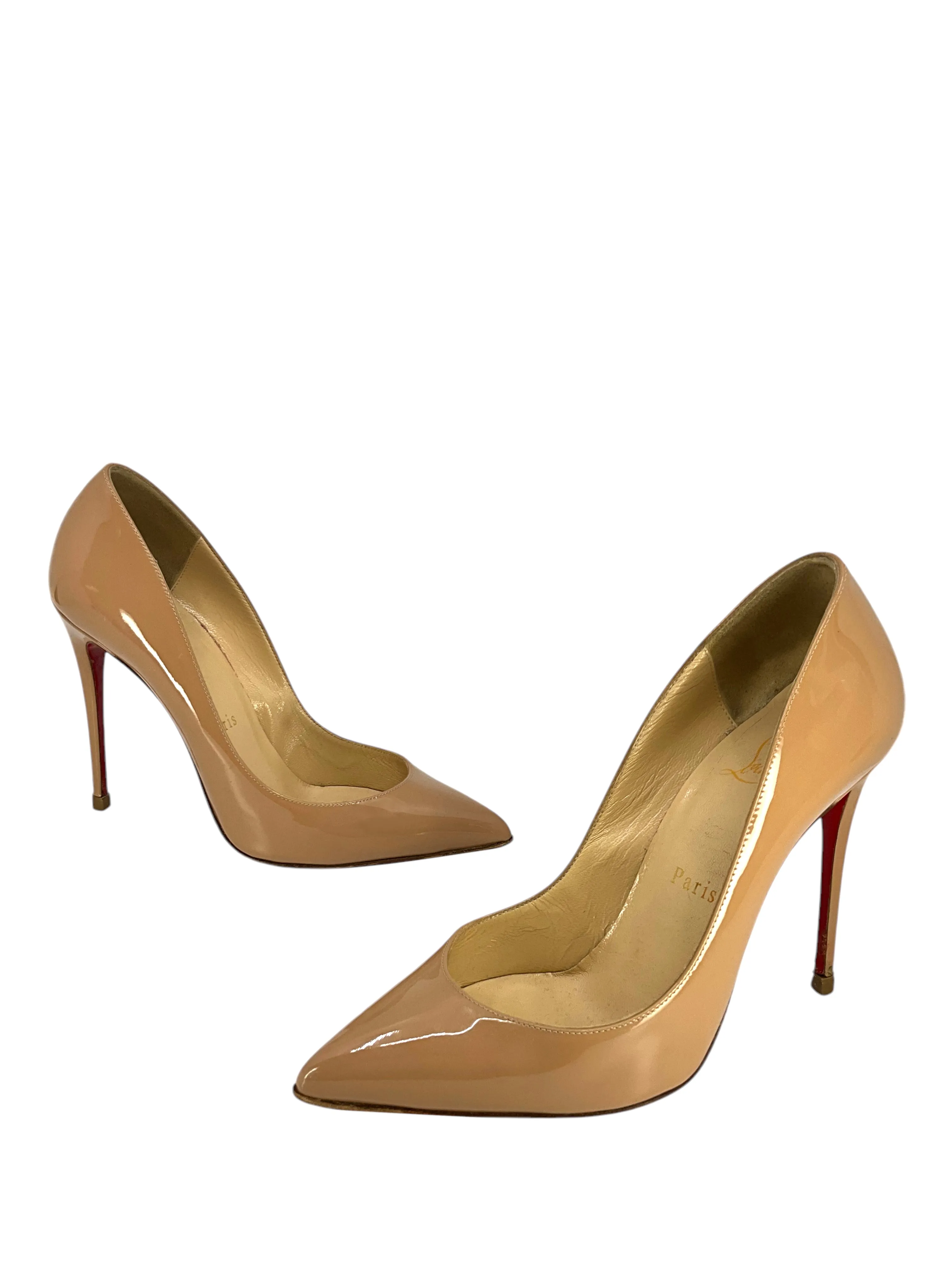 Christian Louboutin Patent Leather Point Toe Pumps Size 5