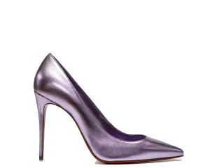 Christian Louboutin Women's Violet Metallic Pump Kate 100 40% OFF