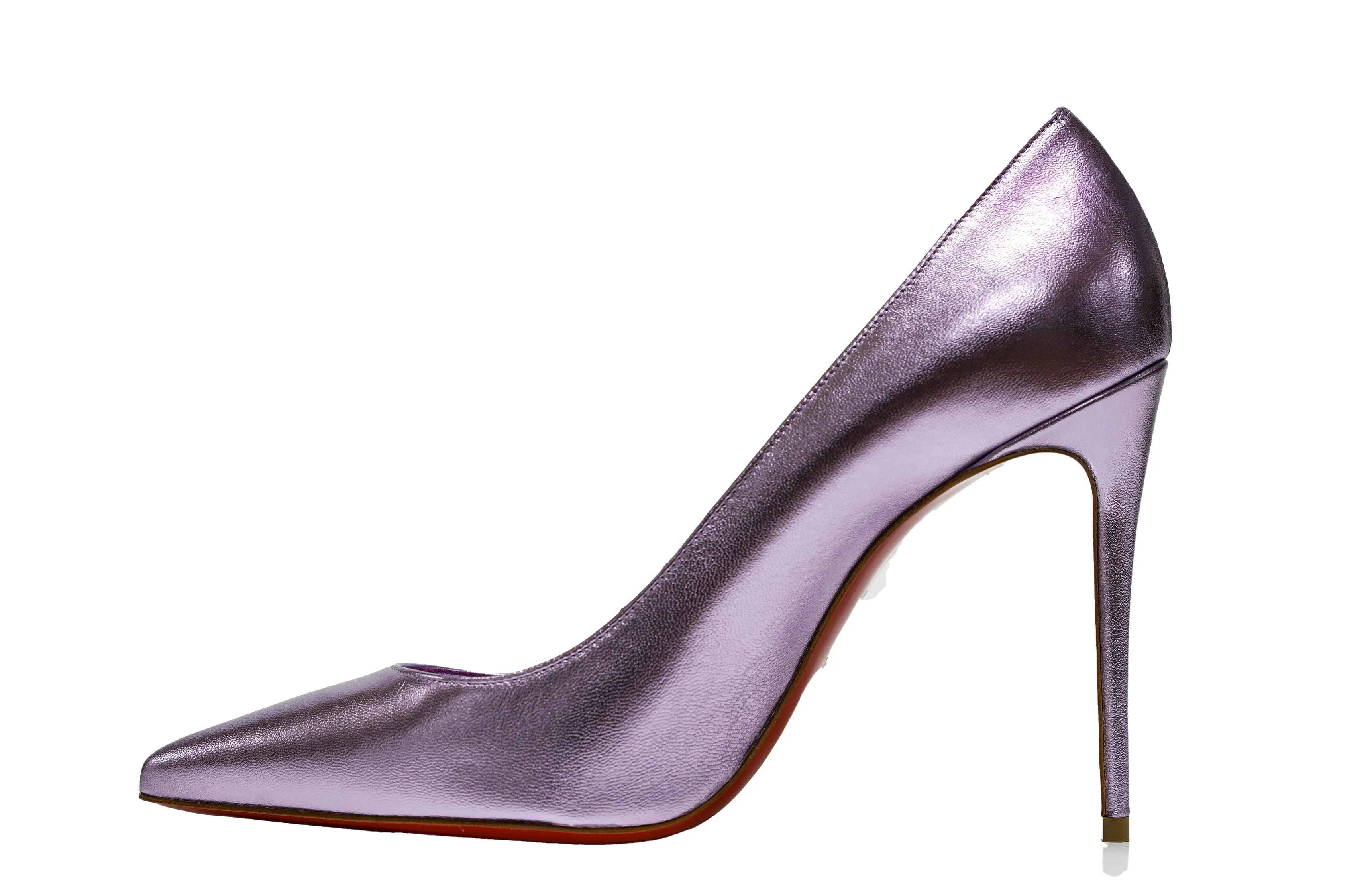 Christian Louboutin Women's Violet Metallic Pump Kate 100 40% OFF