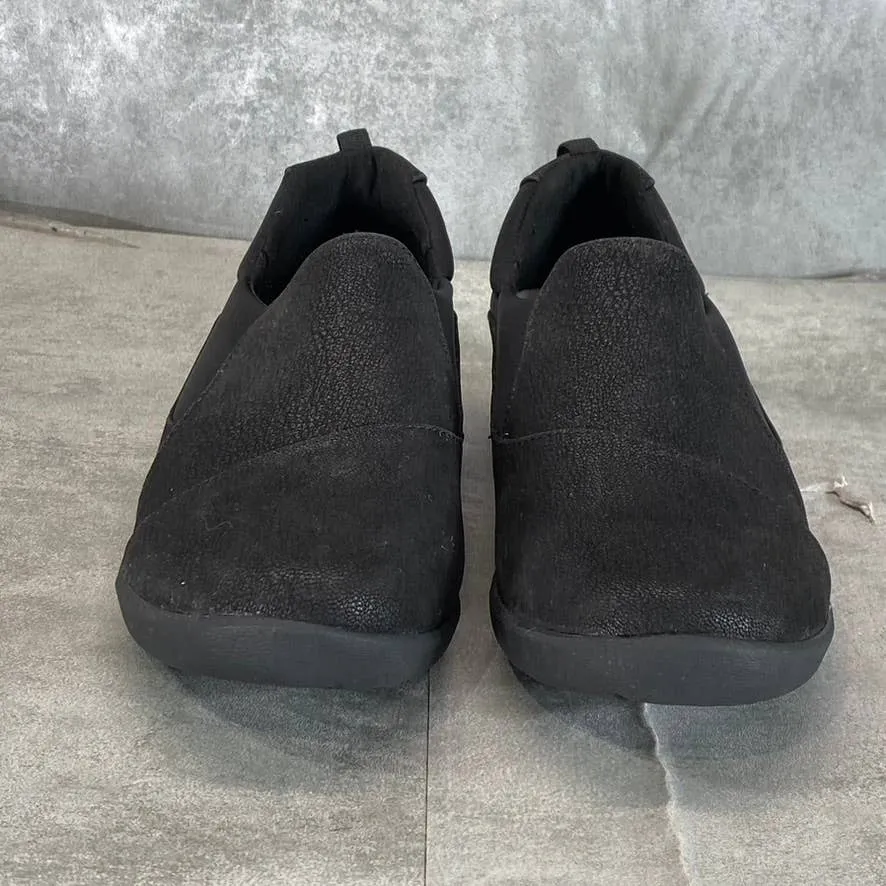 CLARKS Cloudsteppers Women's Wide Black Sillian Paz Slip-On Comfort Shoes SZ6.5W