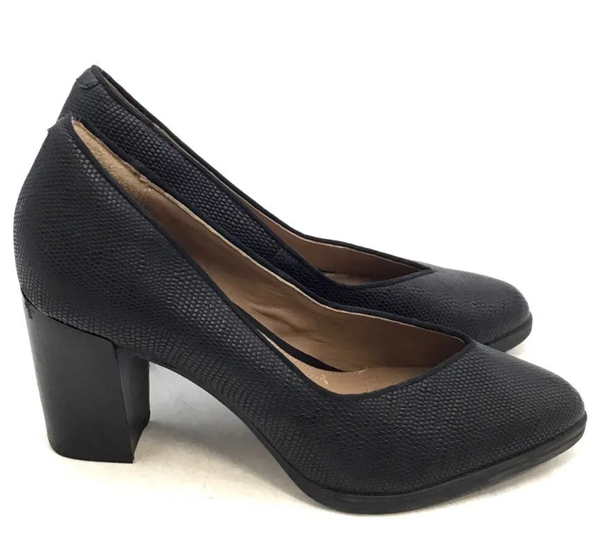 Clarks Women's Black Block Pump Heels - Size 8M