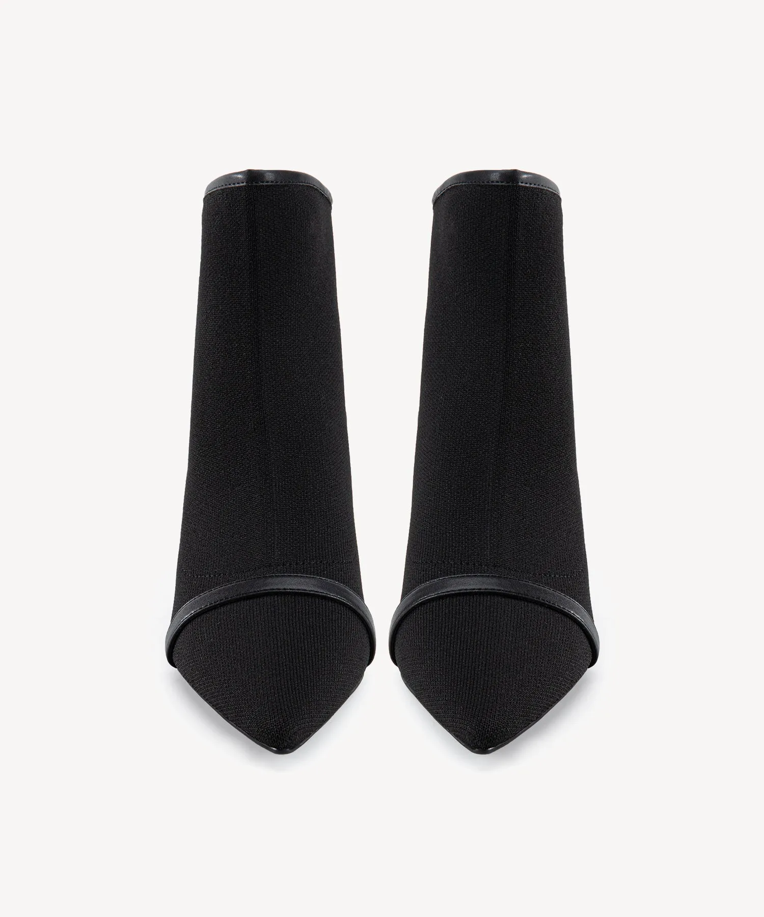 Classic Allure Pointed Toe Sock Ankle Boots