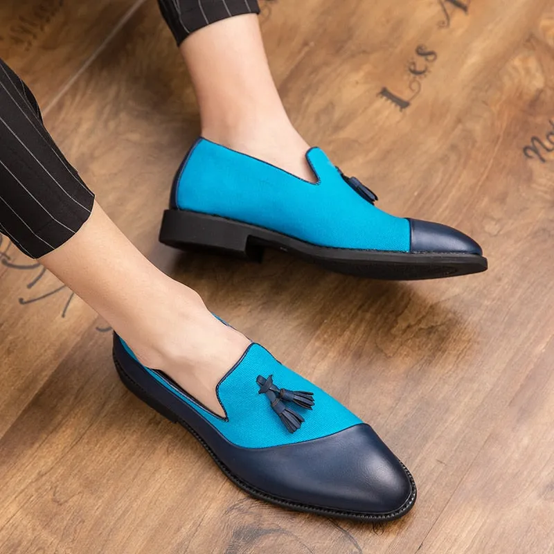 Classic Leather Slip-On Oxfords tassel designer shoes