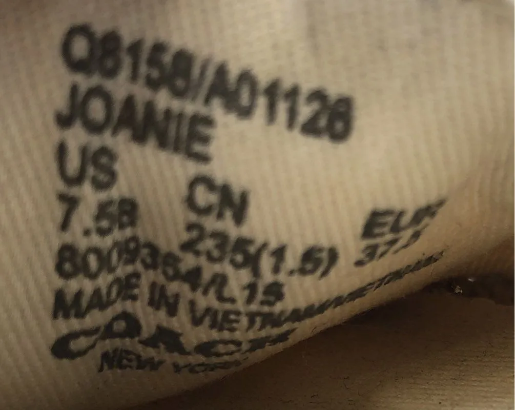 Coach Women's Joanie Q8158 Multicolor Espadrille Flats - Size 7.5B