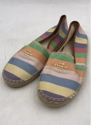 Coach Women's Joanie Q8158 Multicolor Espadrille Flats - Size 7.5B
