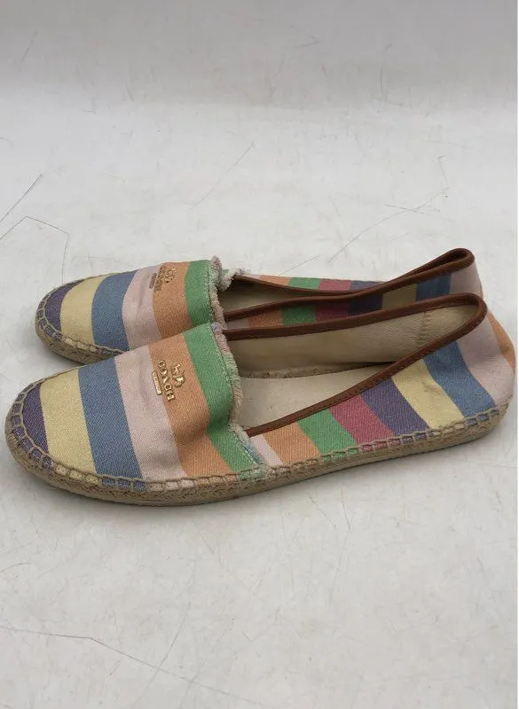 Coach Women's Joanie Q8158 Multicolor Espadrille Flats - Size 7.5B