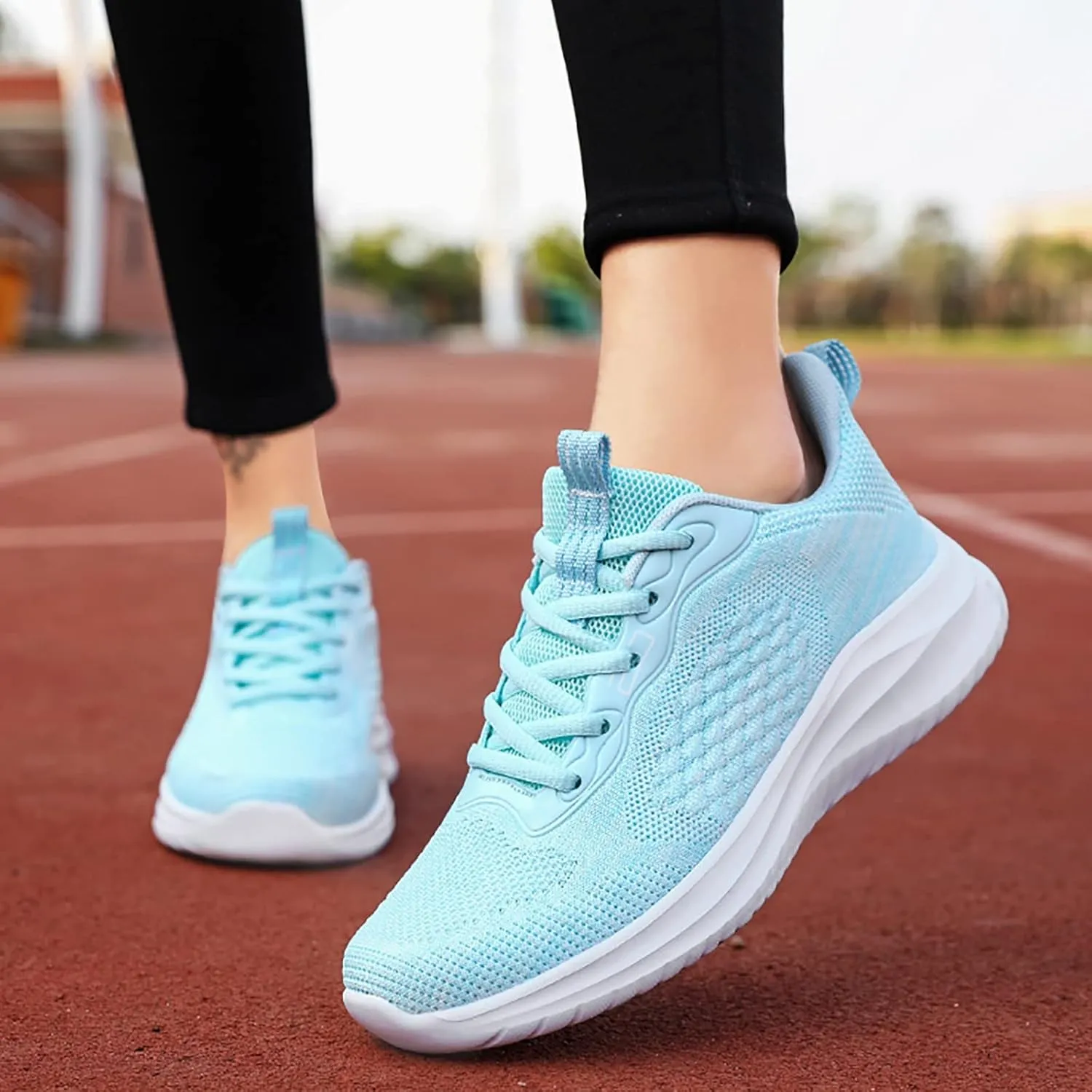 Comfort Lightweight Breathable Sneakers for Women Sports Workout Gym Shoes for Running Fashion Aesthetic Shoe