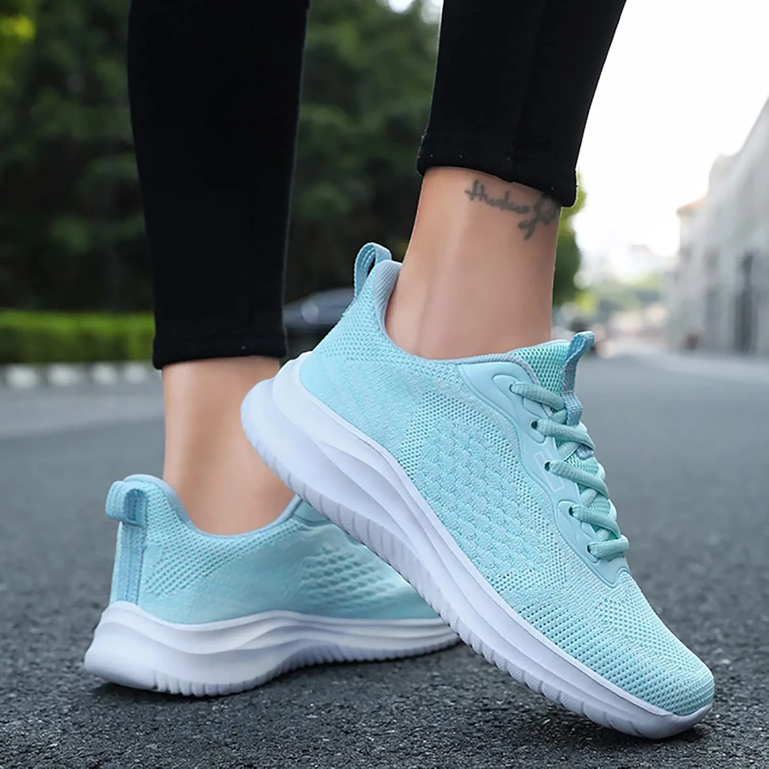 Comfort Lightweight Breathable Sneakers for Women Sports Workout Gym Shoes for Running Fashion Aesthetic Shoe