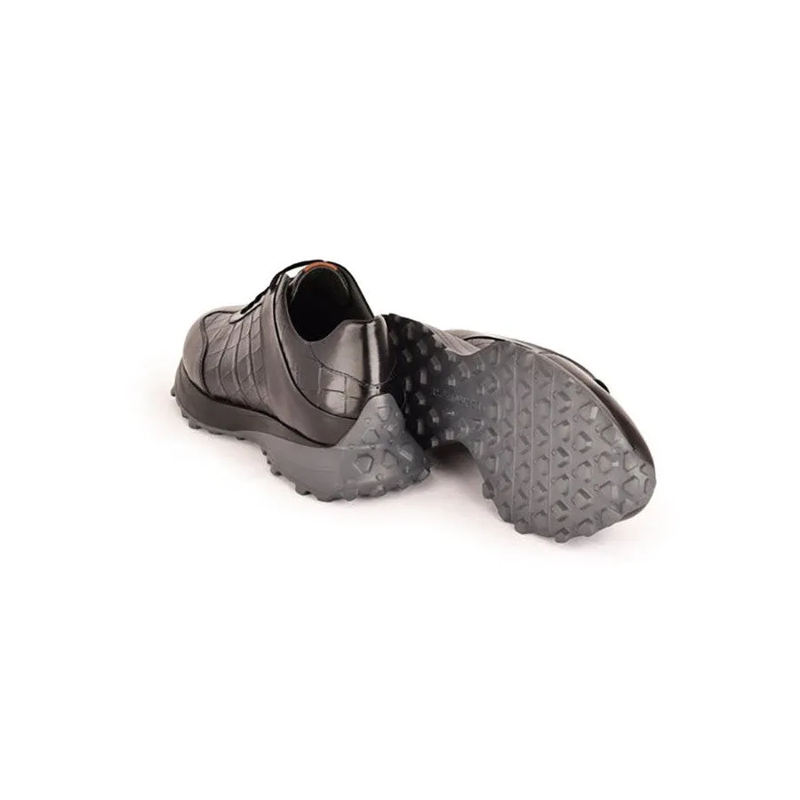 Corrente 7766 Men's Shoes Crocodile Print Leather Fashion Sneakers (CRT1518)