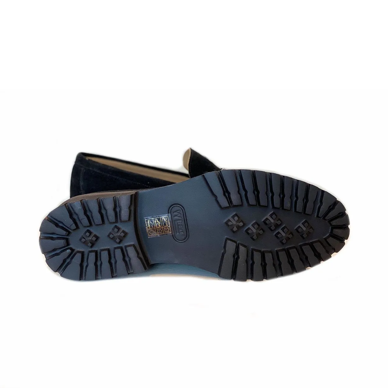 Corrente C180-4494 Men's Shoes Black Suede Leather Horsebit Loafers (CRT1247)
