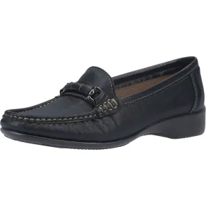 Cotswold Barrington Navy Ladies Leather Slip Ons