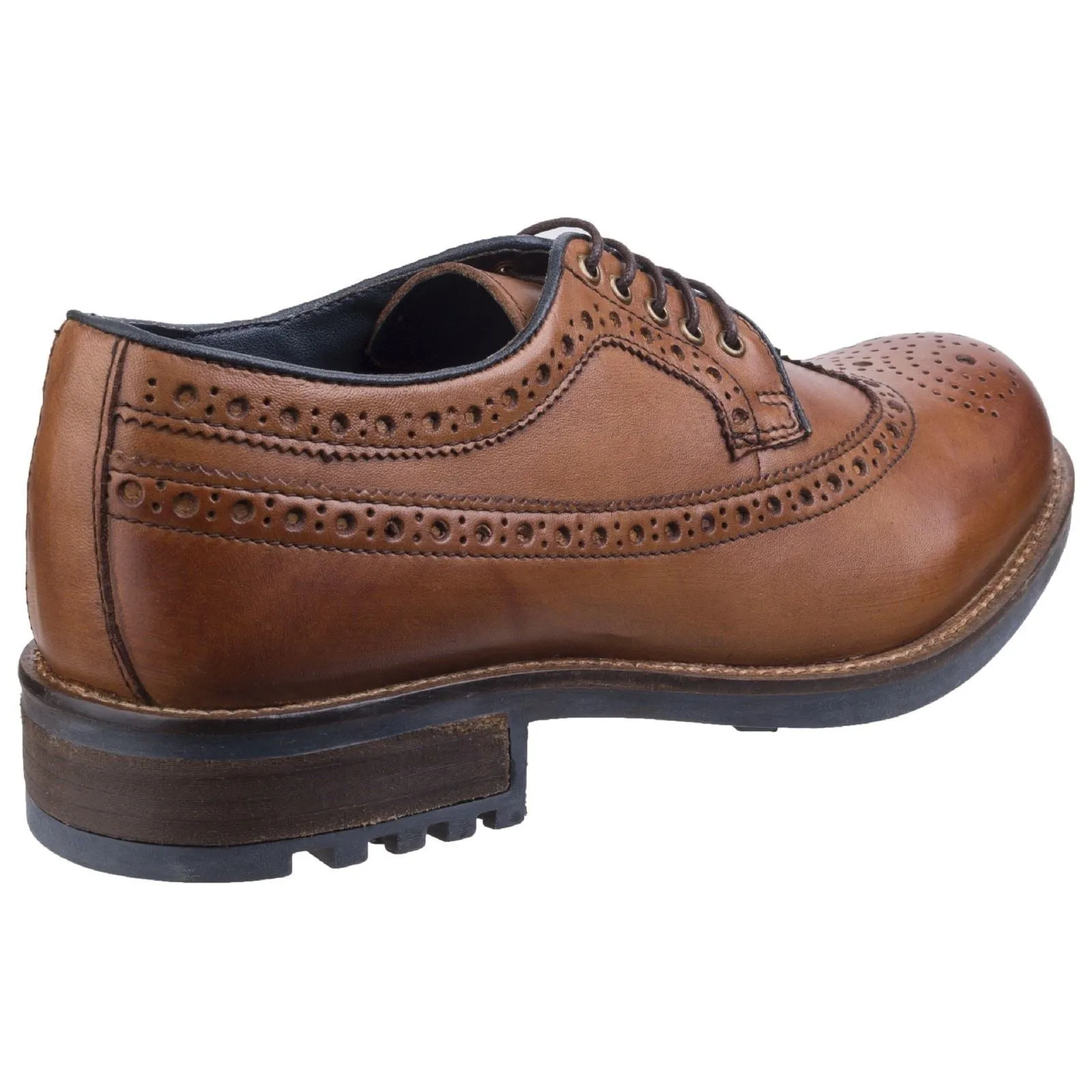 Cotswold Men Shoes - Poplar Brogue Dress Shoe in Tan, 6-12