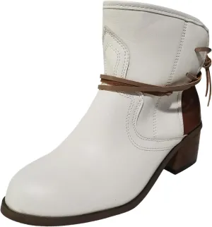 Cowboy Boots for Women Western Cowgirl Ankle Booties Vintage Casual Suede Lace Up Shoes Chunky Heel Fall Dress Short Boots