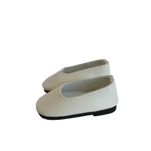 Cream Slip-on Dress Shoes for 18-inch dolls
