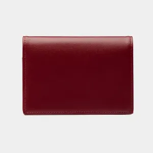 Credit and Business Card Holder in Burgundy