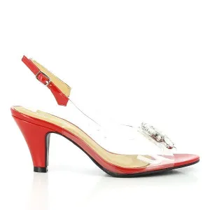 Dalessi Dahlia Red Slingback Heels