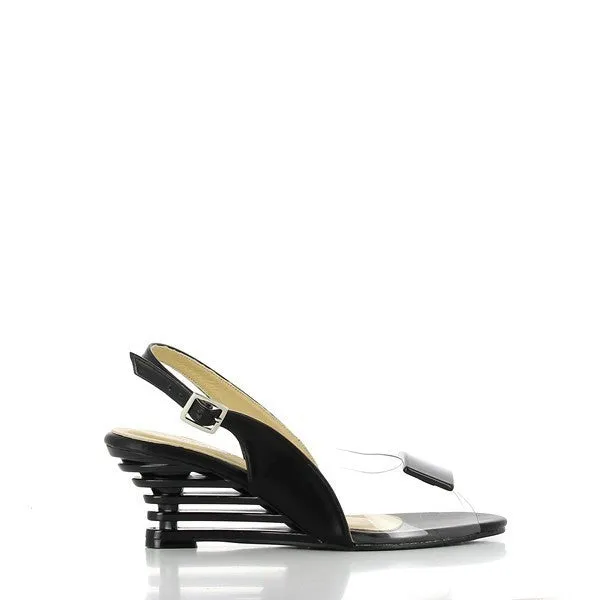 Dalessi Dali Black Slingback Heels