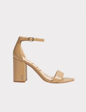 Daniella Heel Beige Leather