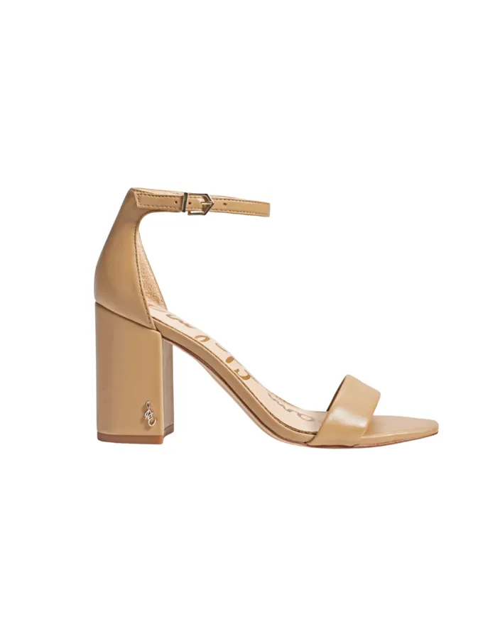 Daniella Heel Beige Leather
