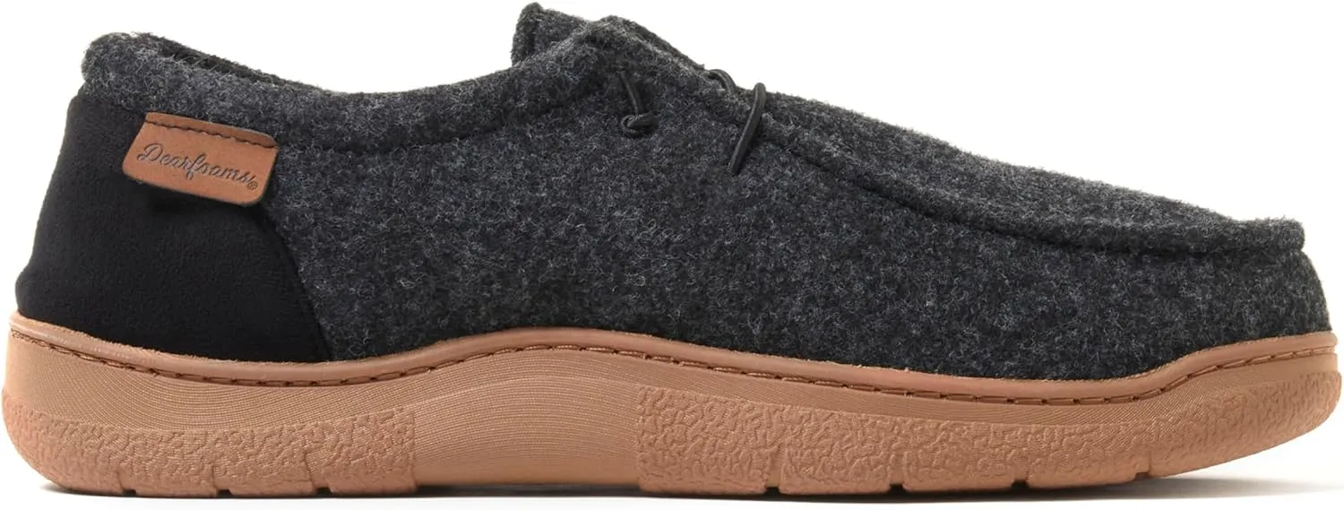 Dearfoams Men's Bennett Indoor/Outdoor Memory Foam Comfort Chukka Boot