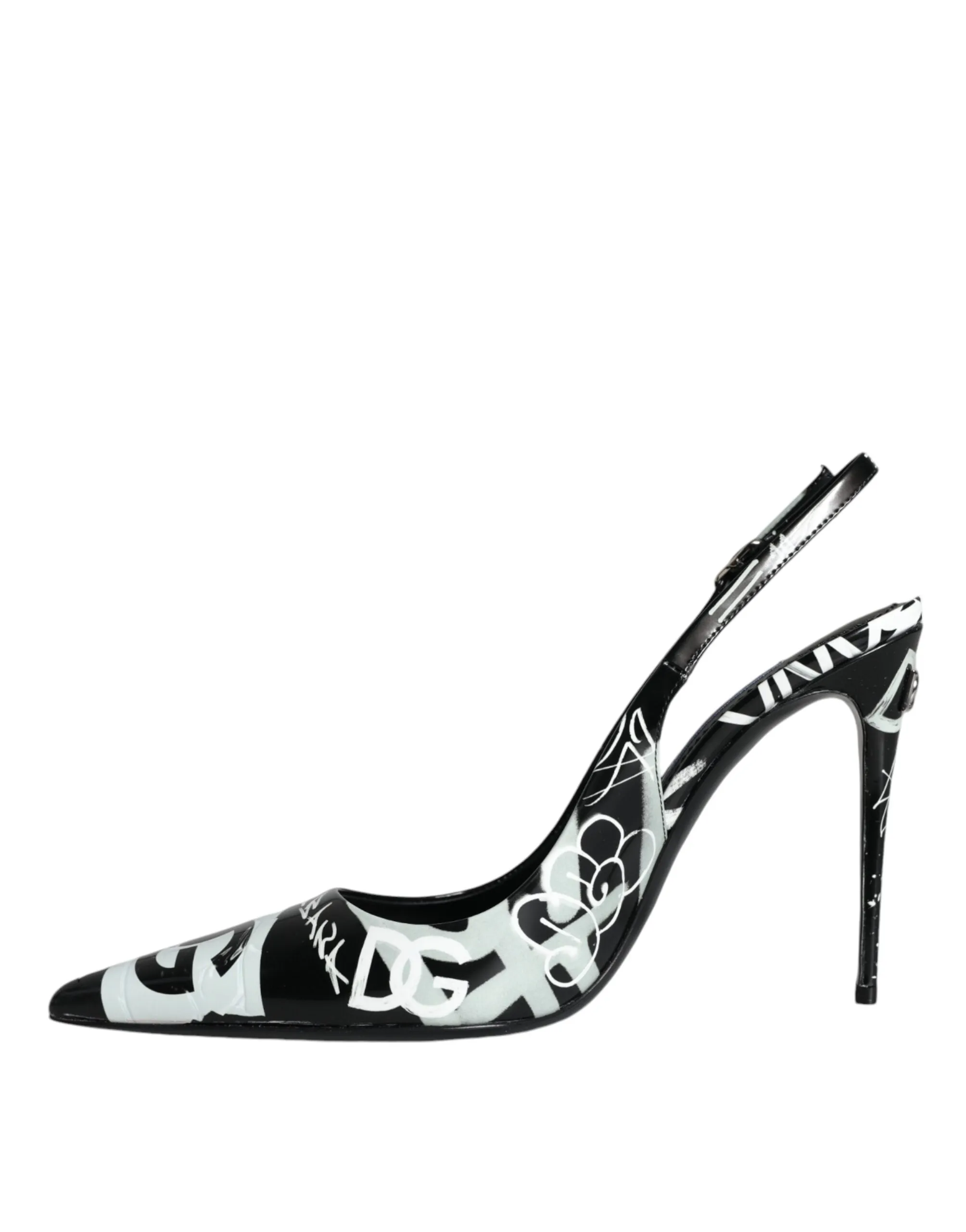 Dolce & Gabbana Logo-Plaque Slingback Pumps
